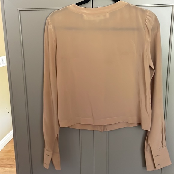 Yigal Azrouel Silk Beige Blouse - Picture 7 of 8